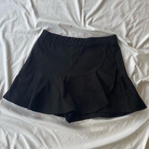 black zara skirt